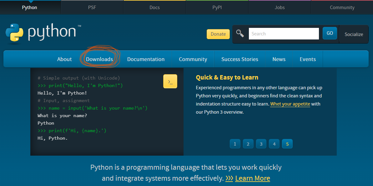 Website Resmi Python